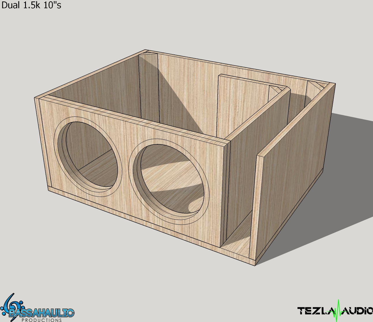 Tezla Audio - TZV110D415K - High Performance Car Subwoofer 10 Inch, Du